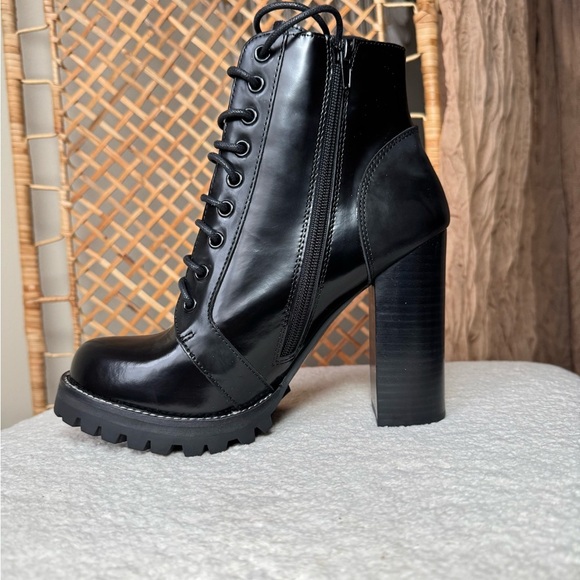 Jeffrey Campbell Black Leather Boots - Picture 6 of 16